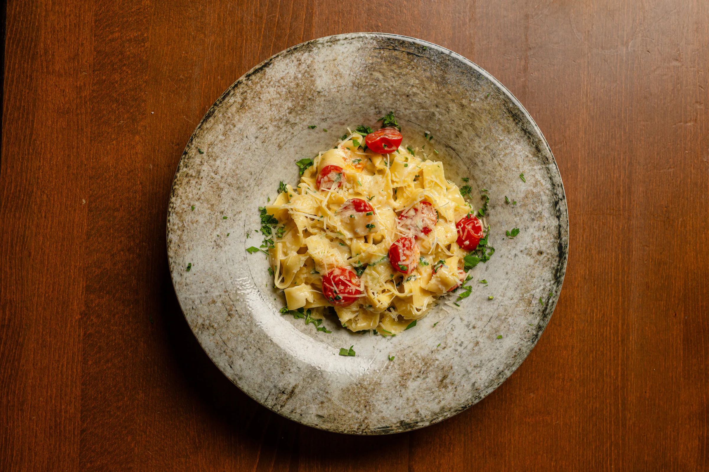 Tagliatelle mit Kirschtomaten